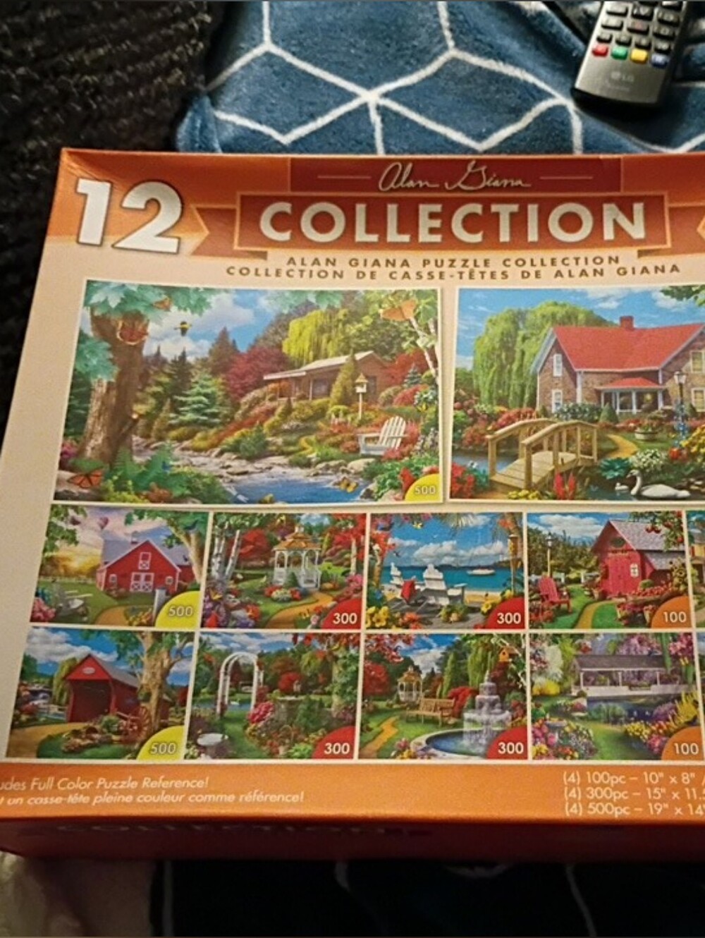 New Alan Giana 12-Set Puzzle Collection – Multi-Color Scenic Jigsaws